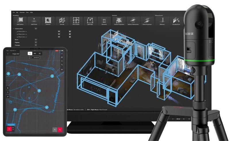Leica BLK360 SE Scanner with Point Cloud