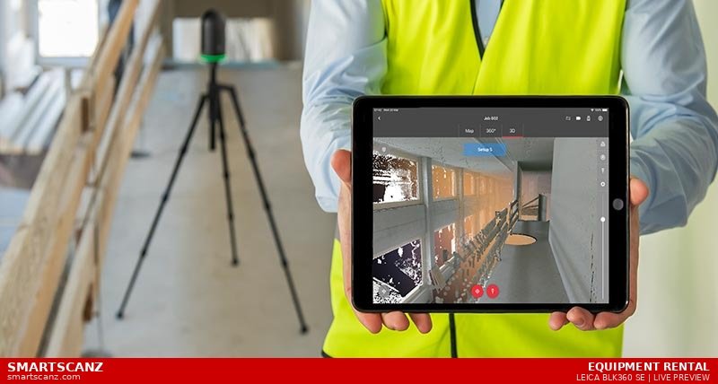 Leica BLK360 SE Live Point Cloud Preview iPad