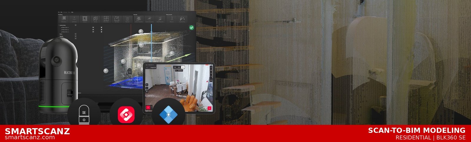 BLK360 SE Interior Scan with iPad